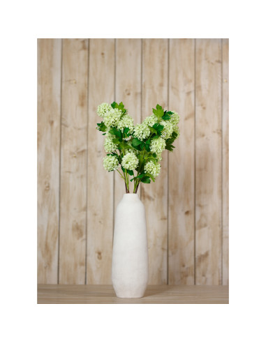 High-quality metal and wood construction of Hill Interiors SKU 23834 Green Snowball Viburnum Spray, detailed view for UK custom