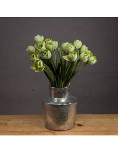 High-quality metal and wood construction of Hill Interiors SKU 20112 Green Tulip, detailed view for UK customers. 2