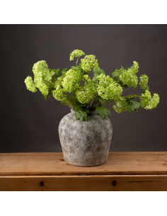 High-quality metal and wood construction of Hill Interiors SKU 19591 Green Viburnum Spray, detailed view for UK customers. 2