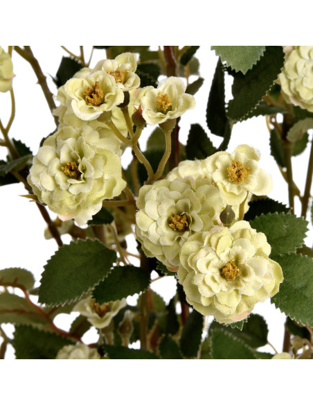 Full dimensions and specifications of Hill Interiors Green Wild Meadow Rose 19045: Height 74.00cm, Width 15.00cm, perfect for y