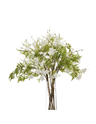 Affordable industrial style furniture Hill Interiors Italian White Bellflower 22616 for modern home decor, free shipping option