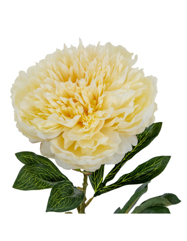 Affordable industrial style furniture Hill Interiors Large Buttermilk Double Peony Stem 24550 for modern home decor, free shipp