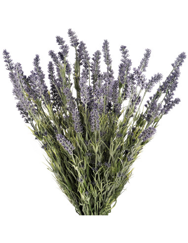 High-quality metal and wood construction of Hill Interiors SKU 11521 Large Lavender Bush, detailed view for UK customers.