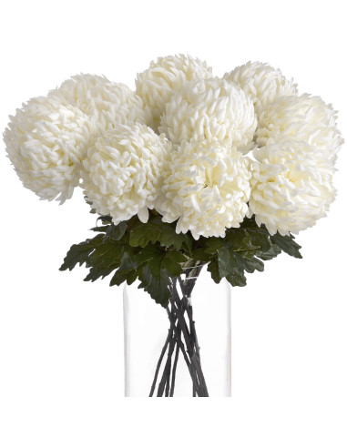 Affordable industrial style furniture Hill Interiors Large White Chrysanthemum 18964 for modern home decor, free shipping optio