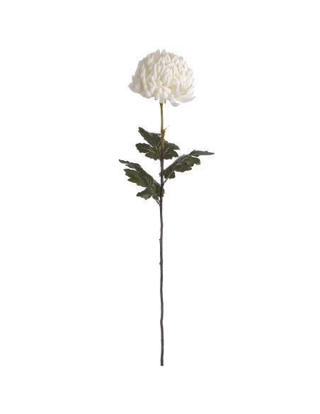 High-quality metal and wood construction of Hill Interiors SKU 18964 Large White Chrysanthemum, detailed view for UK customers.