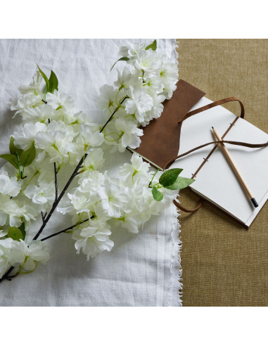 Hill Interiors Large White Full Cherry Blossom Stem 22634 - Authentic Hill Interiors furniture directly from FastDaddy UK. Excl