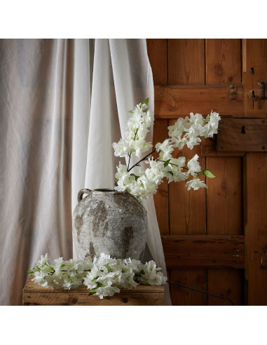 Affordable industrial style furniture Hill Interiors Large White Full Cherry Blossom Stem 22634 for modern home decor, free shi