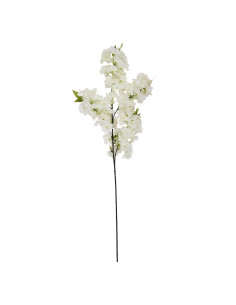 High-quality metal and wood construction of Hill Interiors SKU 22634 Large White Full Cherry Blossom Stem, detailed view for UK