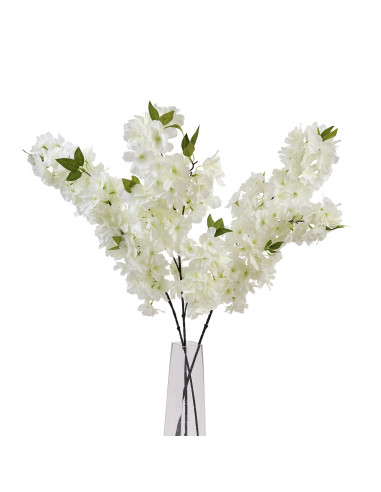 Full dimensions and specifications of Hill Interiors Large White Full Cherry Blossom Stem 22634: Height 100.00cm, Width 8.00cm,