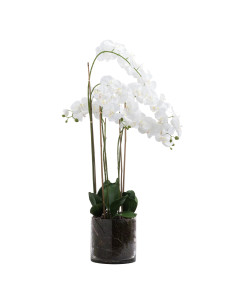 Hill Interiors Large White Tall Orchid In Glass Pot 21228 - Authentic Hill Interiors furniture directly from FastDaddy UK. Excl
