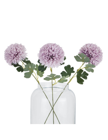 High-quality metal and wood construction of Hill Interiors SKU 22717 Light Purple Chrysanthemum, detailed view for UK customers