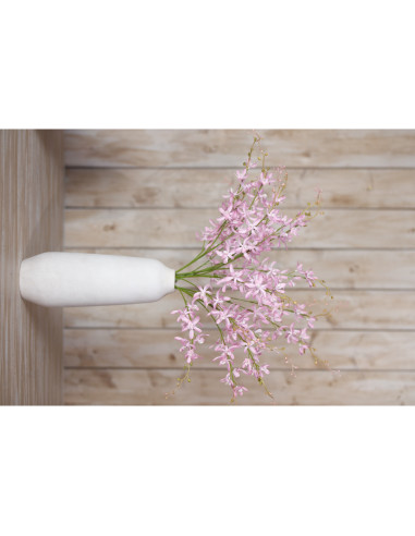 High-quality metal and wood construction of Hill Interiors SKU 23873 Lilac Cymbidium Spray, detailed view for UK customers.