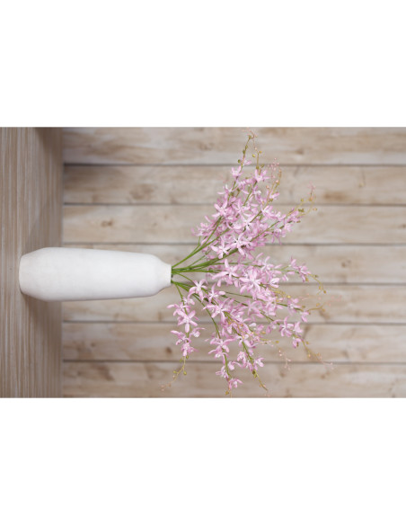 High-quality metal and wood construction of Hill Interiors SKU 23873 Lilac Cymbidium Spray, detailed view for UK customers.