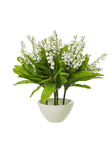 Affordable industrial style furniture Hill Interiors Lily Of The Valley Bunch 23874 for modern home decor, free shipping option