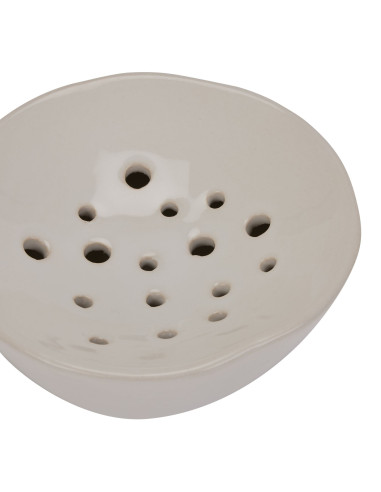 Affordable industrial style furniture Hill Interiors Off White Ceramic Flower Frog 22881 for modern home decor, free shipping o