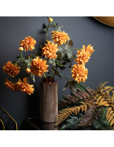 Affordable industrial style furniture Hill Interiors Orange Dahlia Spray 20892 for modern home decor, free shipping options and