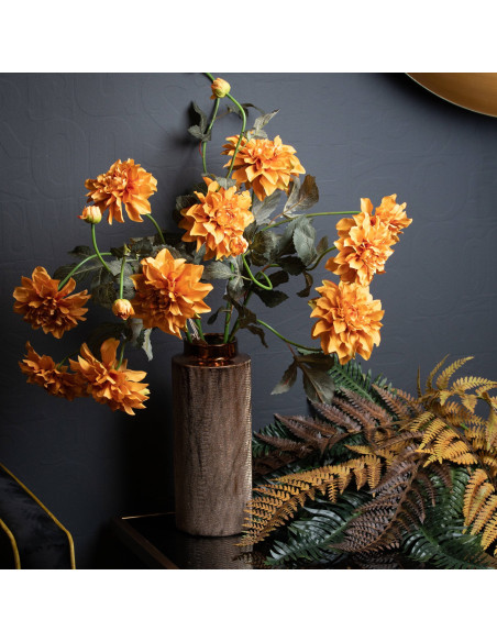 Affordable industrial style furniture Hill Interiors Orange Dahlia Spray 20892 for modern home decor, free shipping options and