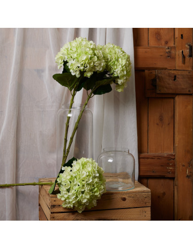 Full dimensions and specifications of Hill Interiors Oversized Green Hydrangea 22730: Height 73.00cm, Width 25.00cm, perfect fo