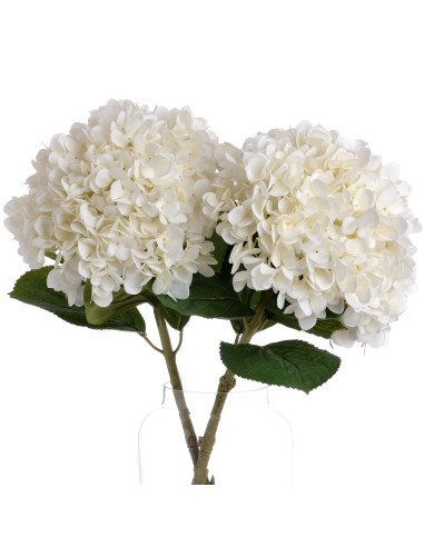 Affordable industrial style furniture Hill Interiors Oversized White Hydrangea 19059 for modern home decor, free shipping optio