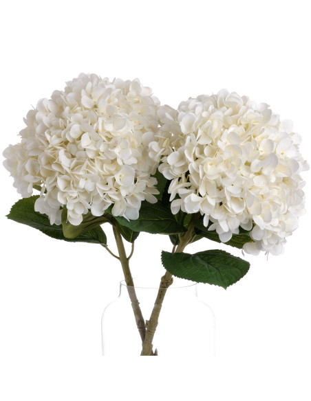 Affordable industrial style furniture Hill Interiors Oversized White Hydrangea 19059 for modern home decor, free shipping optio