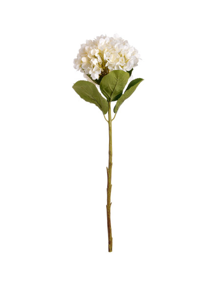 High-quality metal and wood construction of Hill Interiors SKU 19059 Oversized White Hydrangea, detailed view for UK customers.