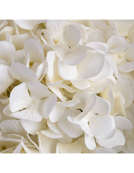 Full dimensions and specifications of Hill Interiors Oversized White Hydrangea 19059: Height 73.00cm, Width 25.00cm, perfect fo