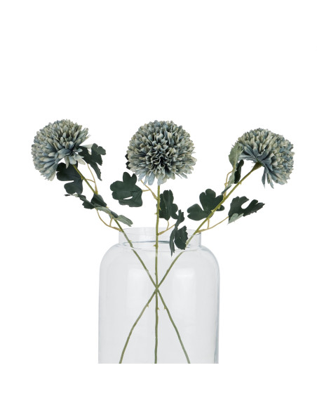 High-quality metal and wood construction of Hill Interiors SKU 22718 Pale Green Blue Chrysanthemum, detailed view for UK custom