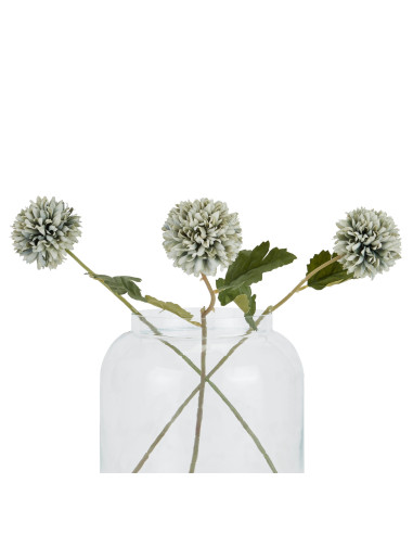 High-quality metal and wood construction of Hill Interiors SKU 22720 Pale Green Blue Short Chrysanthemum, detailed view for UK