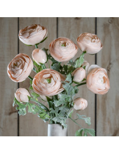 High-quality metal and wood construction of Hill Interiors SKU 20542 Pastel Pink Ranunculus, detailed view for UK customers. 2