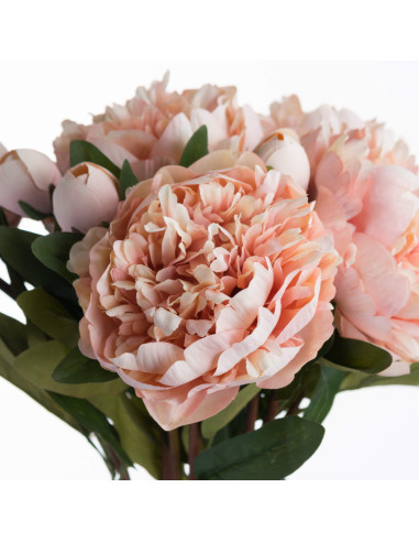 Full dimensions and specifications of Hill Interiors Peach Peony Rose 19740: Height 58.00cm, Width 20.00cm, perfect for your li