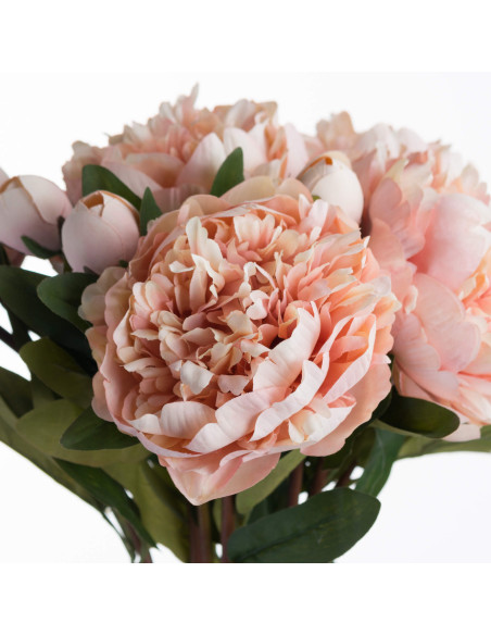 Full dimensions and specifications of Hill Interiors Peach Peony Rose 19740: Height 58.00cm, Width 20.00cm, perfect for your li