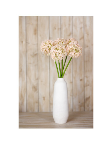 High-quality metal and wood construction of Hill Interiors SKU 23856 Pink Giant Allium Stem, detailed view for UK customers.
