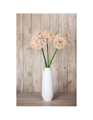 High-quality metal and wood construction of Hill Interiors SKU 23859 Pink Medium Allium Stem, detailed view for UK customers.