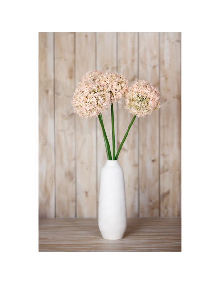 High-quality metal and wood construction of Hill Interiors SKU 23859 Pink Medium Allium Stem, detailed view for UK customers.