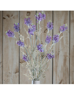 High-quality metal and wood construction of Hill Interiors SKU 20907 Purple Meadow Flower, detailed view for UK customers. 2