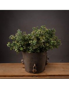 High-quality metal and wood construction of Hill Interiors SKU 19619 Red Tipped Leaf Spray, detailed view for UK customers. 2