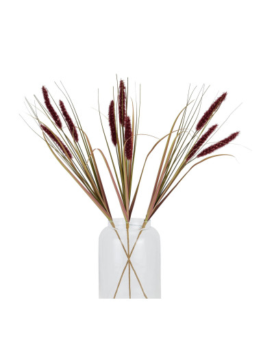 High-quality metal and wood construction of Hill Interiors SKU 22738 Ruby Triple Grass Stem, detailed view for UK customers.