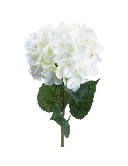High-quality metal and wood construction of Hill Interiors SKU 20488 Single White Hydrangea, detailed view for UK customers.