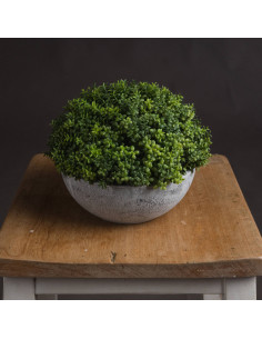 High-quality metal and wood construction of Hill Interiors SKU 19585 Small Hebe Globe Pot, detailed view for UK customers. 2