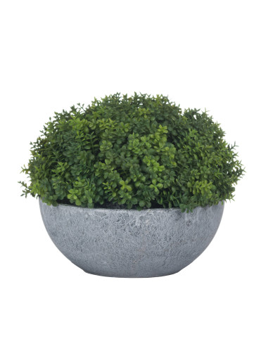 High-quality metal and wood construction of Hill Interiors SKU 19585 Small Hebe Globe Pot, detailed view for UK customers.