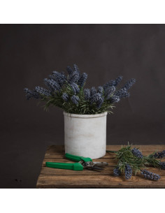 High-quality metal and wood construction of Hill Interiors SKU 17333 Small Lavender Spray, detailed view for UK customers. 2