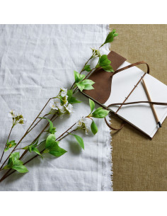 High-quality metal and wood construction of Hill Interiors SKU 22625 Tall Mock Orange Spray, detailed view for UK customers. 2