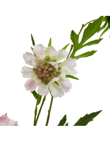 High-quality metal and wood construction of Hill Interiors SKU 23416 The Natural Garden Collection Pale Pink Scabious Stem, det