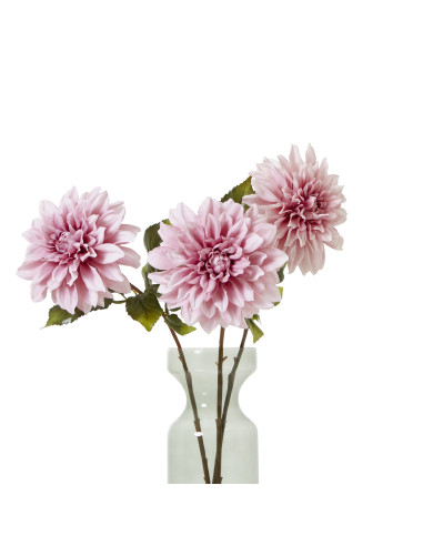 High-quality metal and wood construction of Hill Interiors SKU 23382 The Natural Garden Collection Pink Dahlia, detailed view f