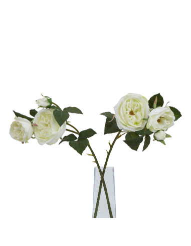 Full dimensions and specifications of Hill Interiors The Natural Garden Collection White Charity Rose 23396: Height 58.00cm, Wi