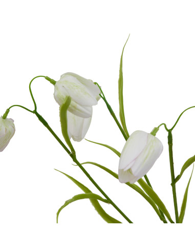 High-quality metal and wood construction of Hill Interiors SKU 23413 The Natural Garden Collection White Fritillaria Stem, deta