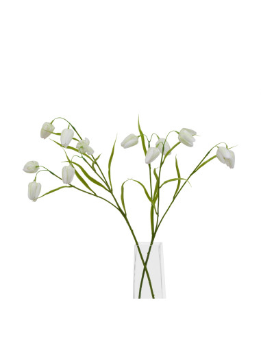 Full dimensions and specifications of Hill Interiors The Natural Garden Collection White Fritillaria Stem 23413: Height 58.00cm