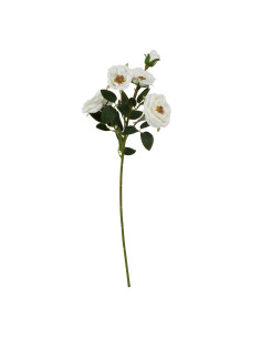 Hill Interiors The Natural Garden Collection White Hedge Rose Stem 23681 - Authentic Hill Interiors furniture directly from Fas