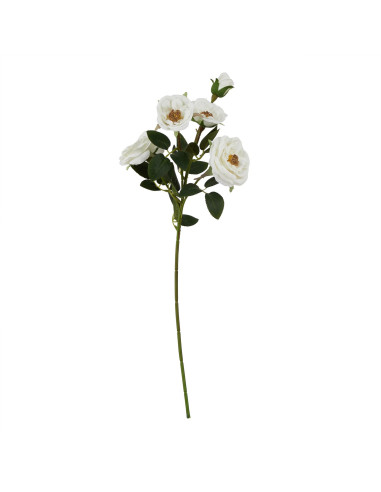 Hill Interiors The Natural Garden Collection White Hedge Rose Stem 23681 - Authentic Hill Interiors furniture directly from Fas