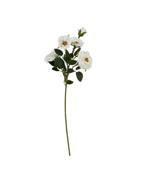 Hill Interiors The Natural Garden Collection White Hedge Rose Stem 23681 - Authentic Hill Interiors furniture directly from Fas
